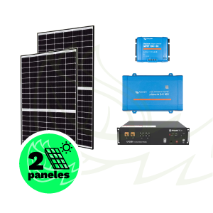 Kit solar para vivienda aislada de 1 kWp con inversor Victron y batería Pylontech - Imagen 2