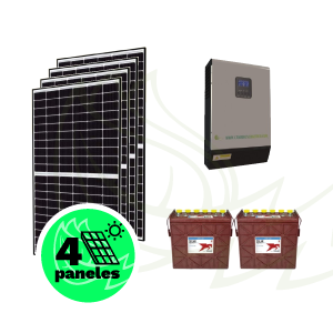 Kit solar para casa de campo de 1,84kWp – Inversor Multifunción – Batería Trojan