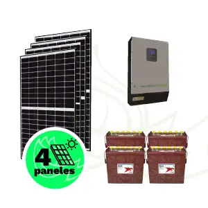 Kit solar para vivienda aislada de 1,84 kWp – Inversor Multifunción – Baterías Trojan - Imagen 2