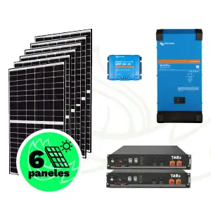 Kit solar para vivienda aislada 2,76 kWp – Inversor Victron – Baterías de litio TAB. - Imagen 2
