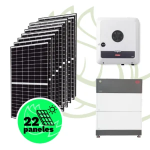 Kit solar autoconsumo con backup de 10,1 kWp trifásico Fronius.