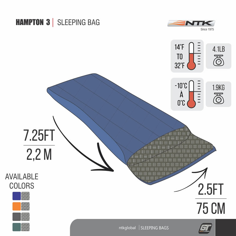 Sobre De Dormir Hampton NTK -10º C Tamaño XL - Imagen 4