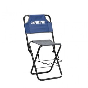 Silla de Pesca Plegable 120kg c/Portacañas Marine Sports