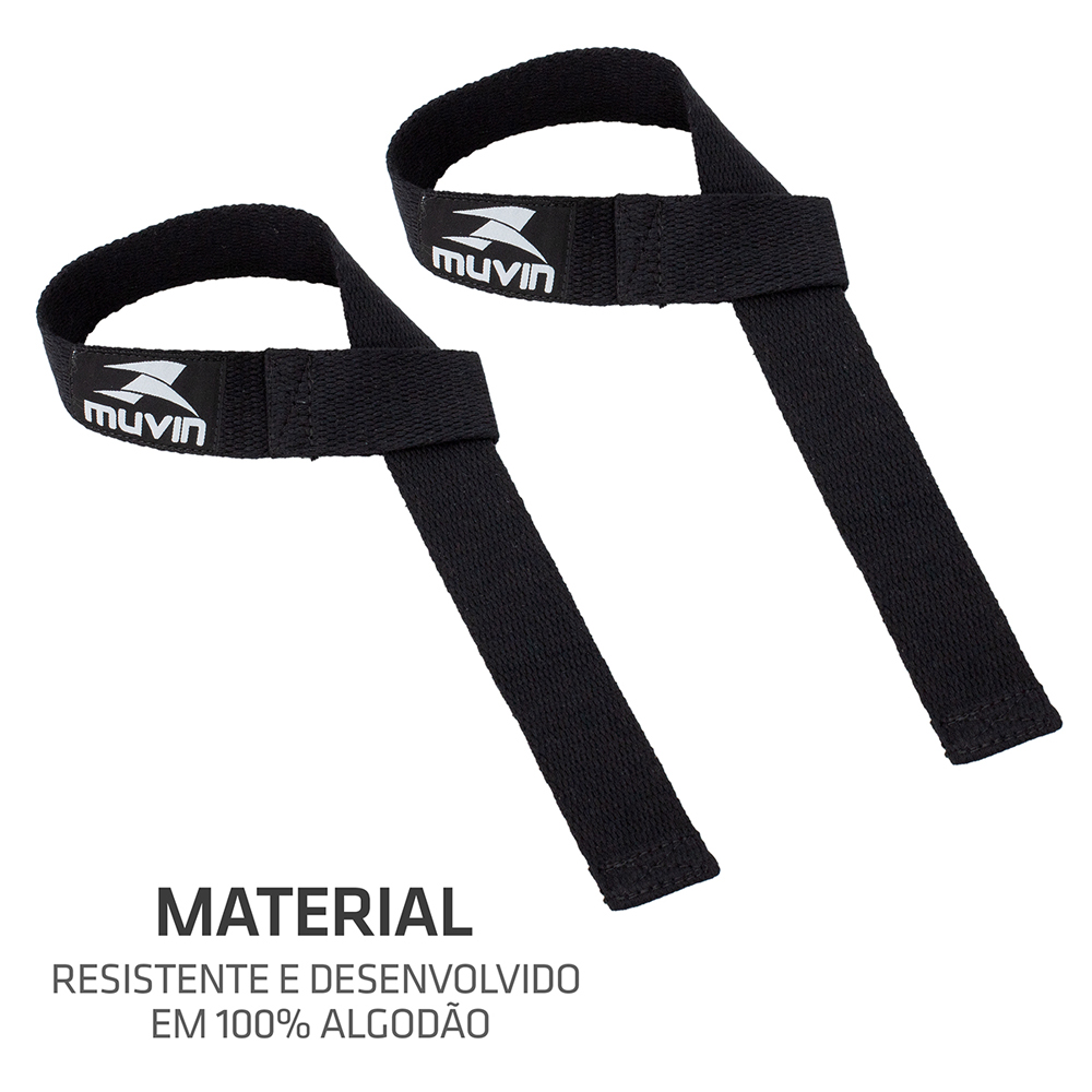 Straps Gym Musculación Set x 2 Correas Levantamiento - Imagen 3