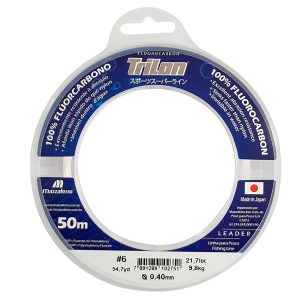 Fluocarbón Trilon x 50m 100% Fluocarbono 0.60mm 47.7lbs